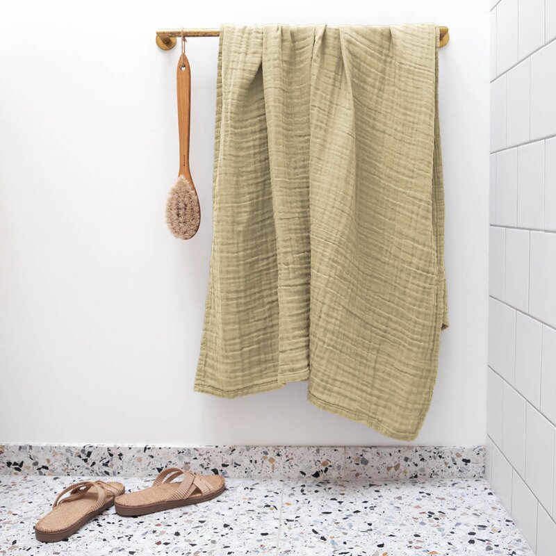 FINE badehåndkle 100x150 cm pale honey