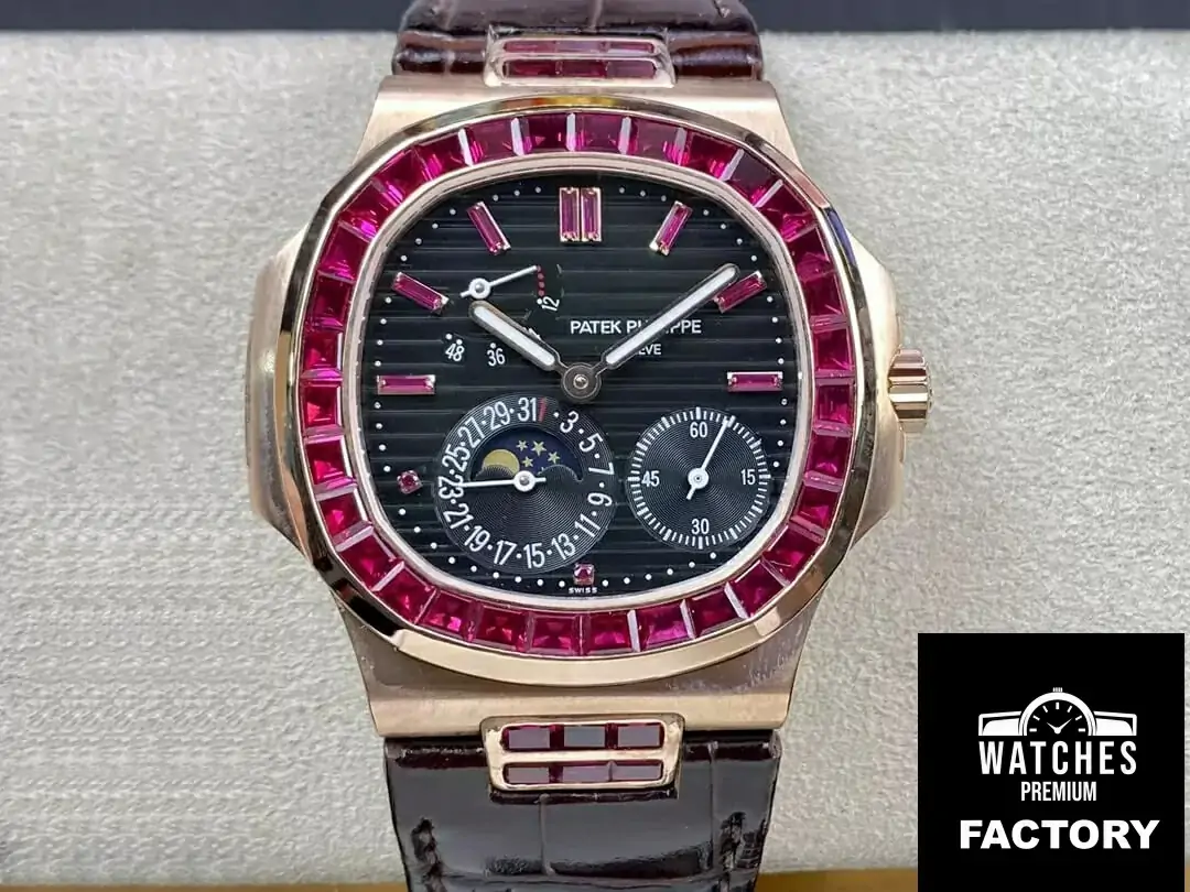 Patek Philippe Nautilus 5724 GR Factory Leather Strap
