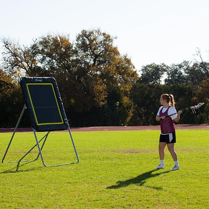 Deluxe Lacrosse Target: Ball Return Bounce Back Net Set for Professional, College and Grade School Training Drills 4' x 3' Rebound Area - Image 3