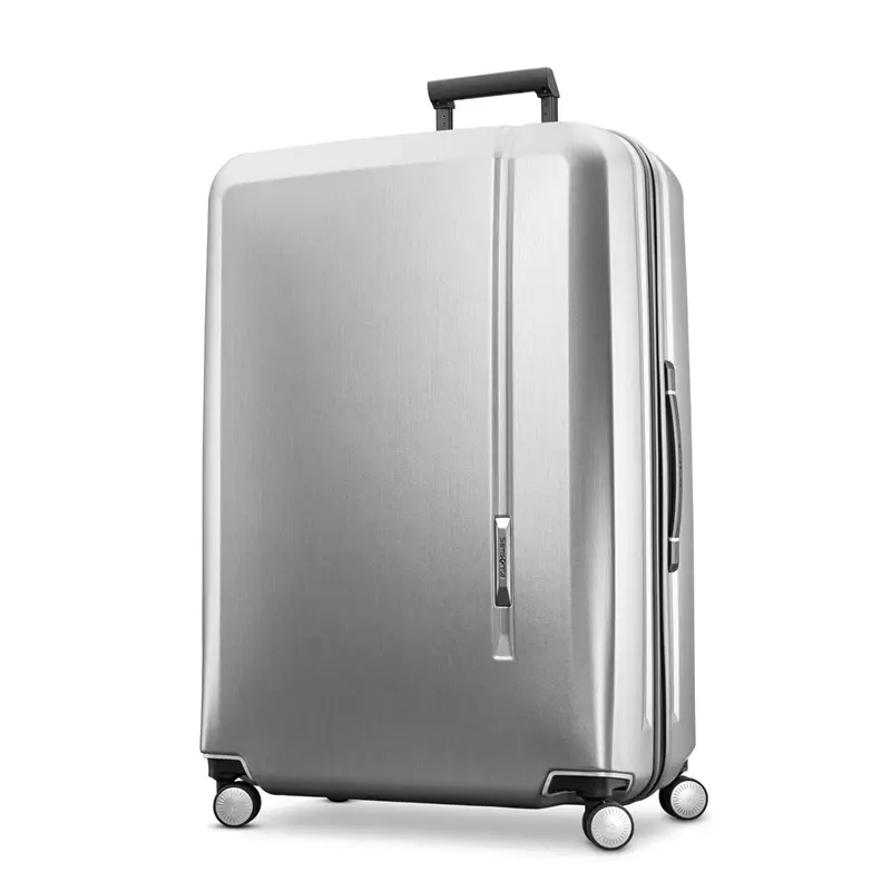 Silver Novaire Extra Large Spinner Checked Luggage | 7462-OLQIP - SAMSONITE OUTLET