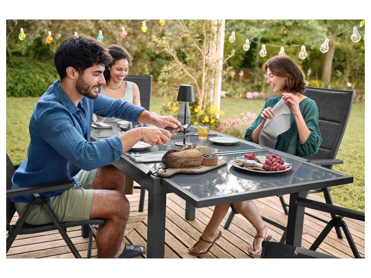 LIVARNO Table de jardin + Lot de 6 fauteuils Houston