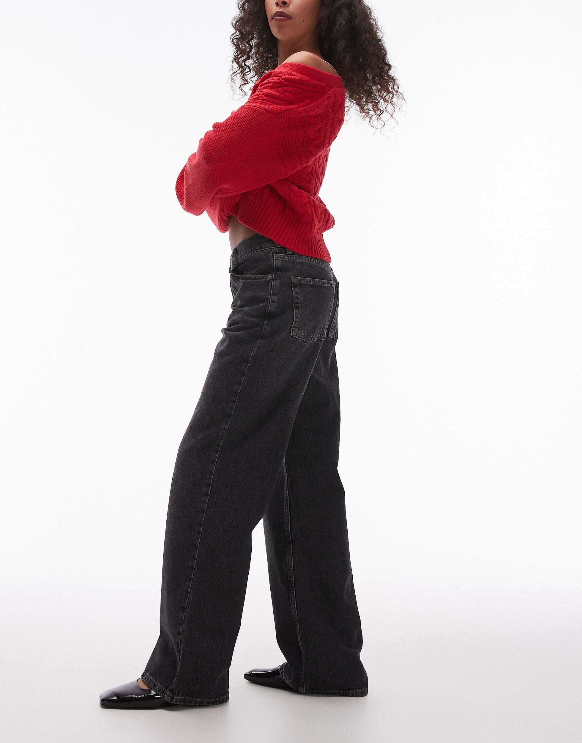 VERO MODA® TOPSHOP Low waist Wide Leg Fit Jeans