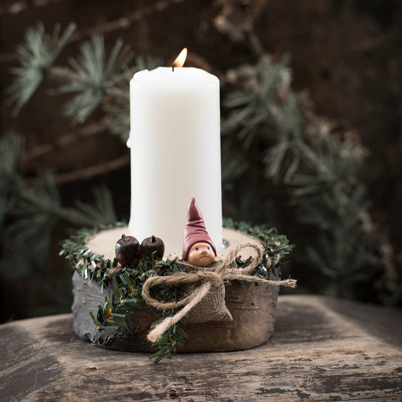 Adventslysestake stubbe 8 cm