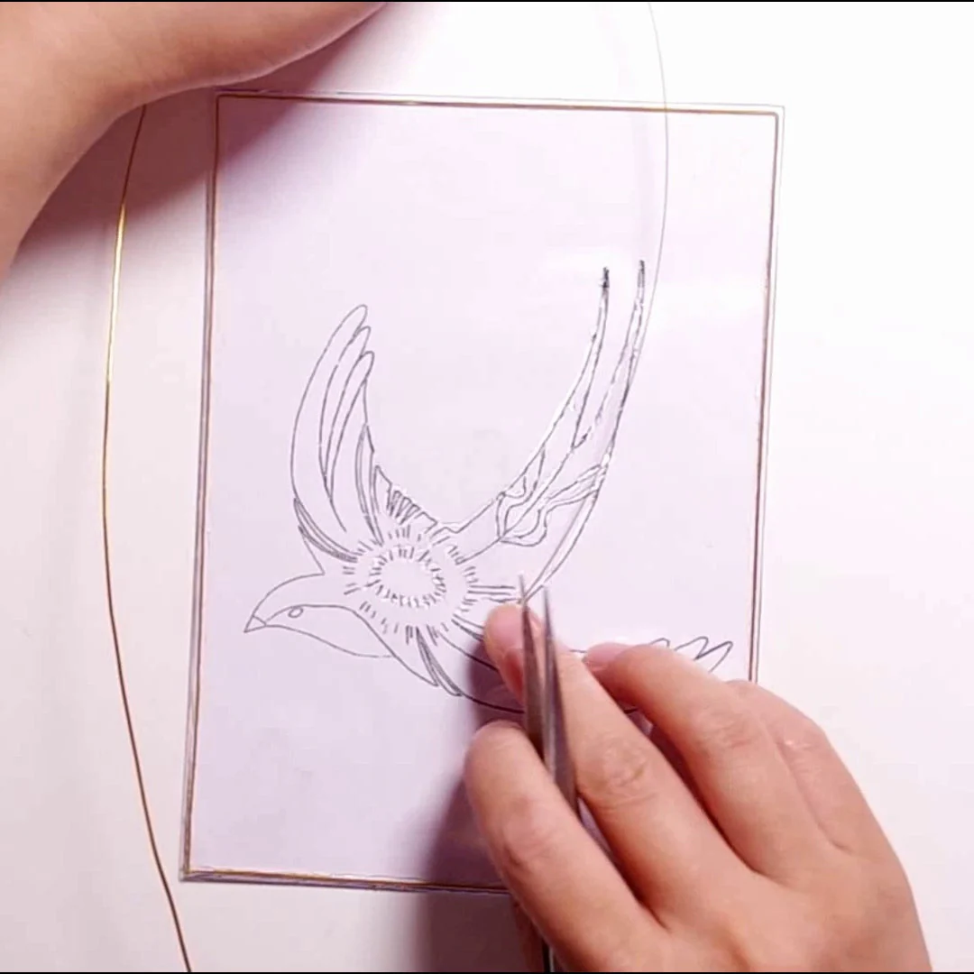 Swallow,Beginner Cloisonné Enamel DIY Kit, with Tutorial& All Tools