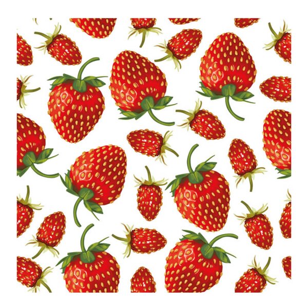 Serviett 33x33 cm 20 stk Strawberries