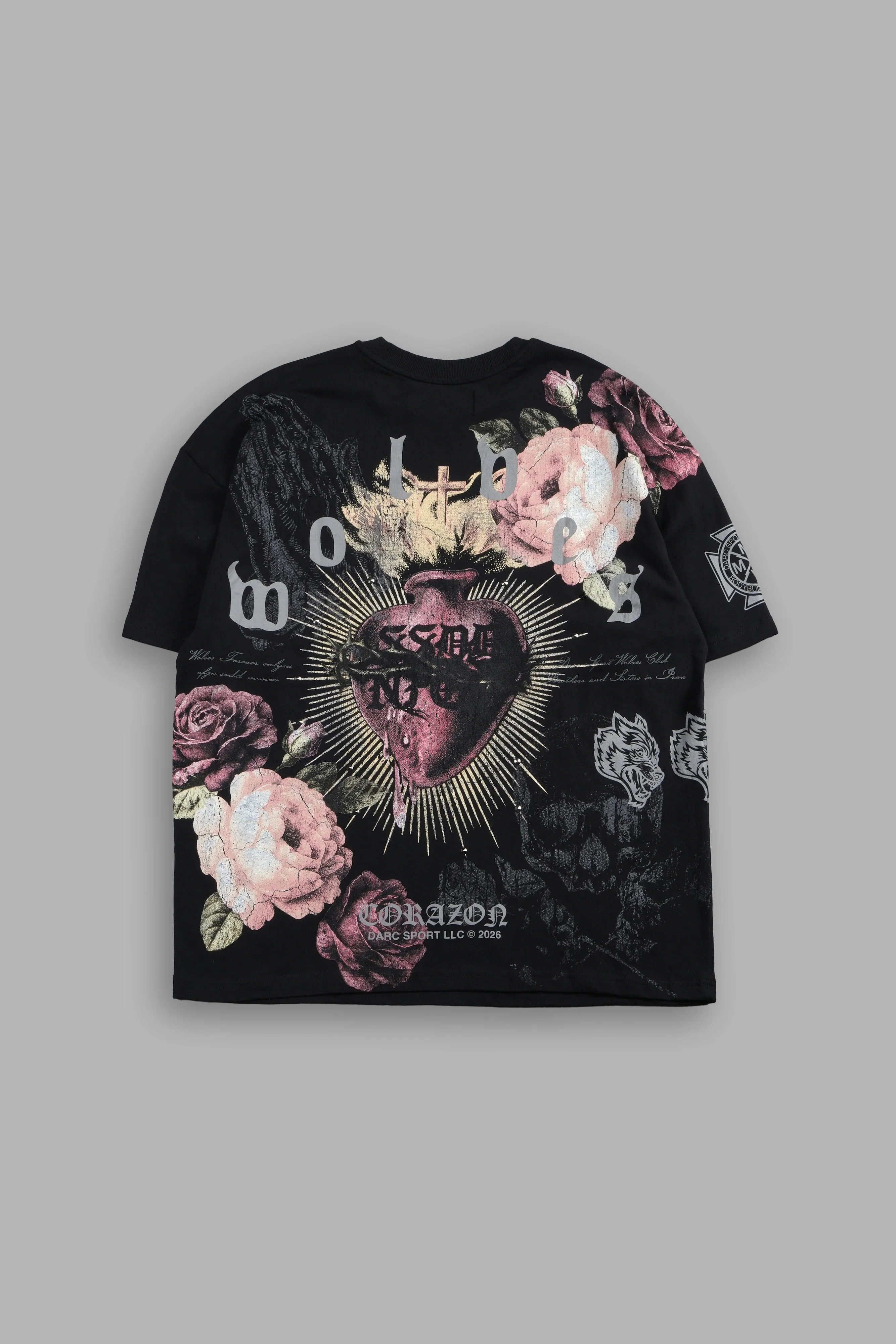 Darc Corazon Premium Oversized Tee In Black