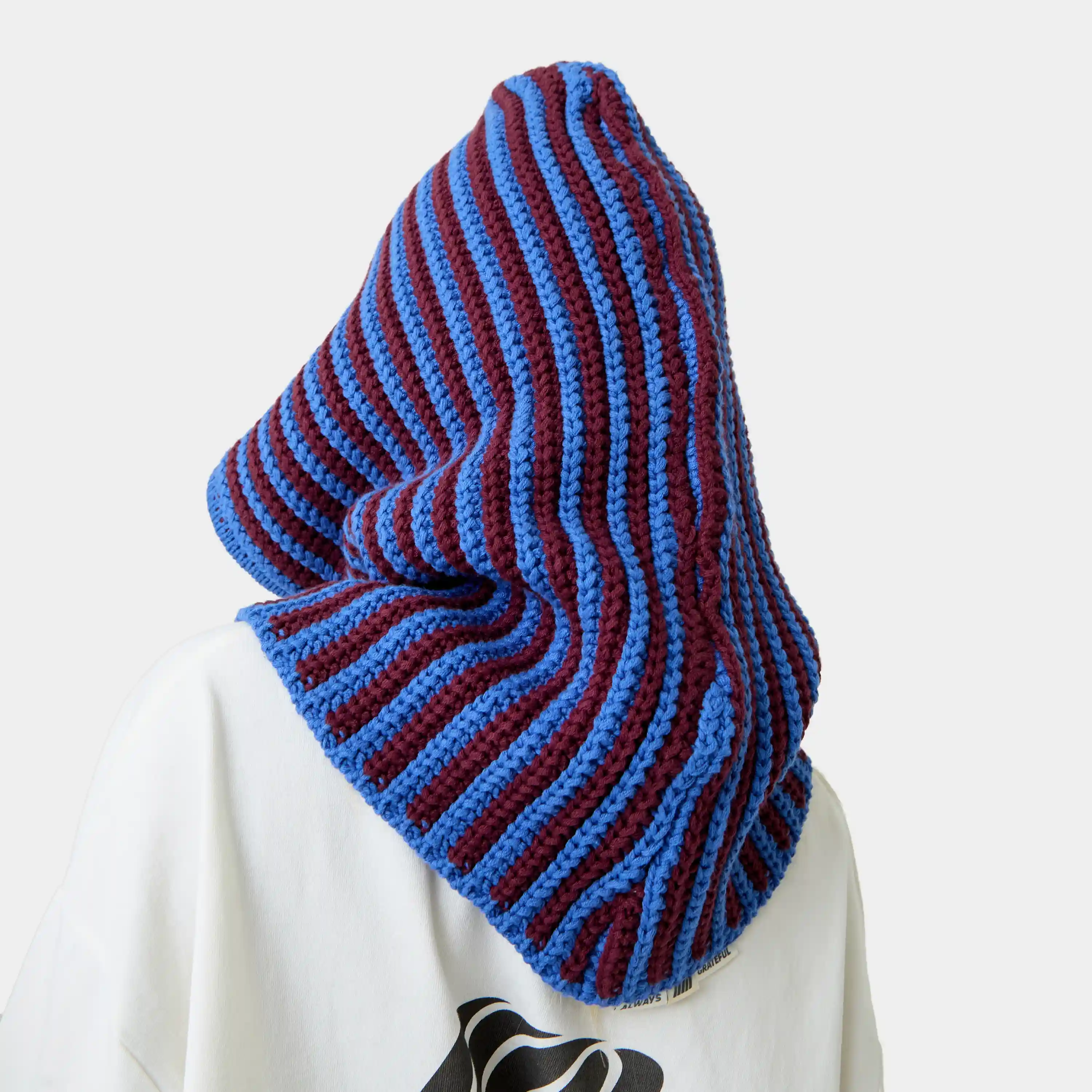 Striped Knit Balaclava