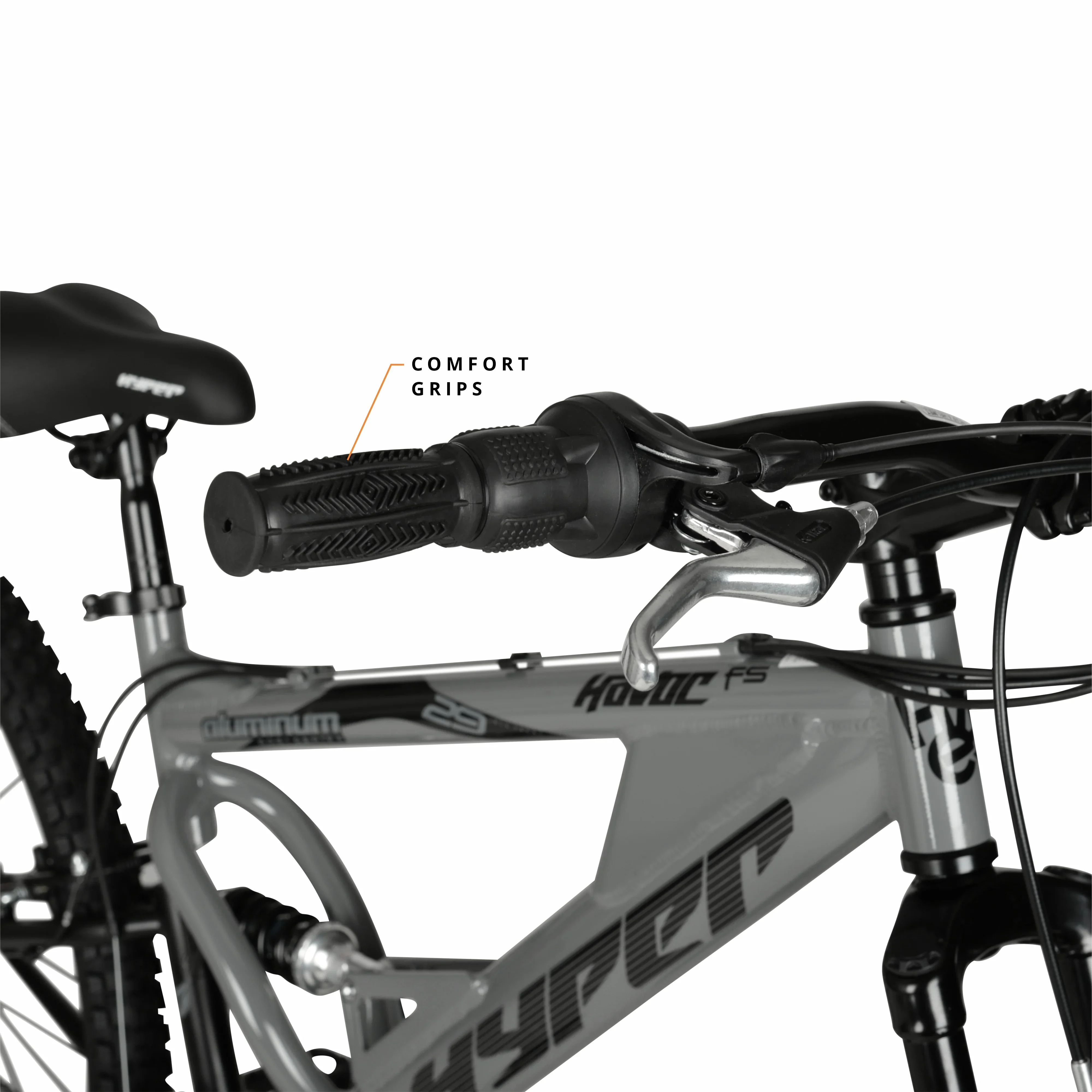 Hyper Bicycles 29 Men's Havoc Mountain Bike, Gray