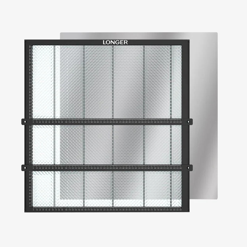 Table de travail en nid d'abeille avec pince de serrage pour matériaux 19,68''*20,86''/500*530mm²