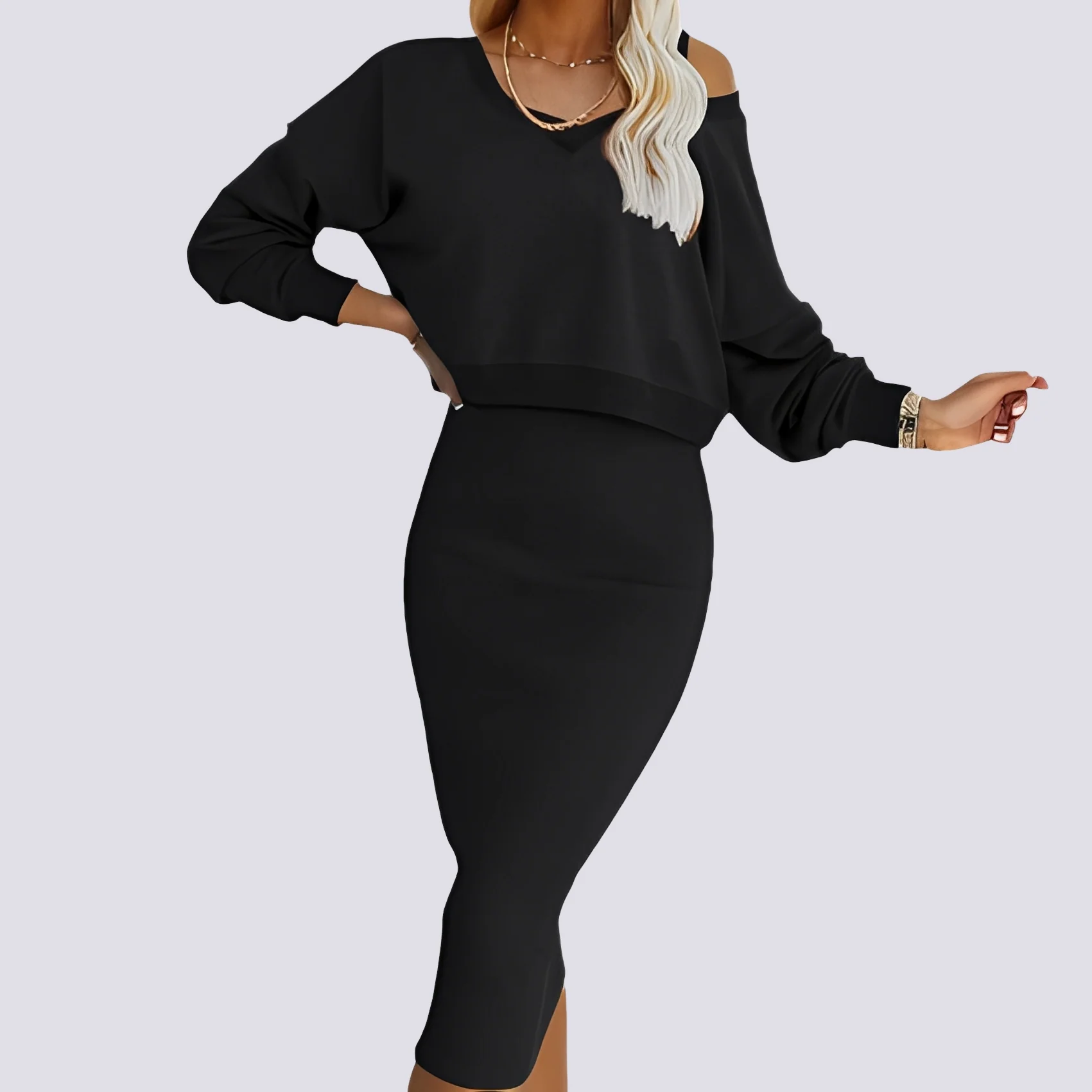 Elsie - Ensemble robe deux pièces élégant