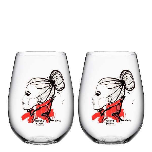 Want you vannglass 57 cl 2 stk