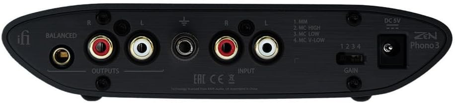 iFi Zen Phono 3 Phono Preamp Reduce Hiss & Noise on Vinyl Playback (Black Stealth)