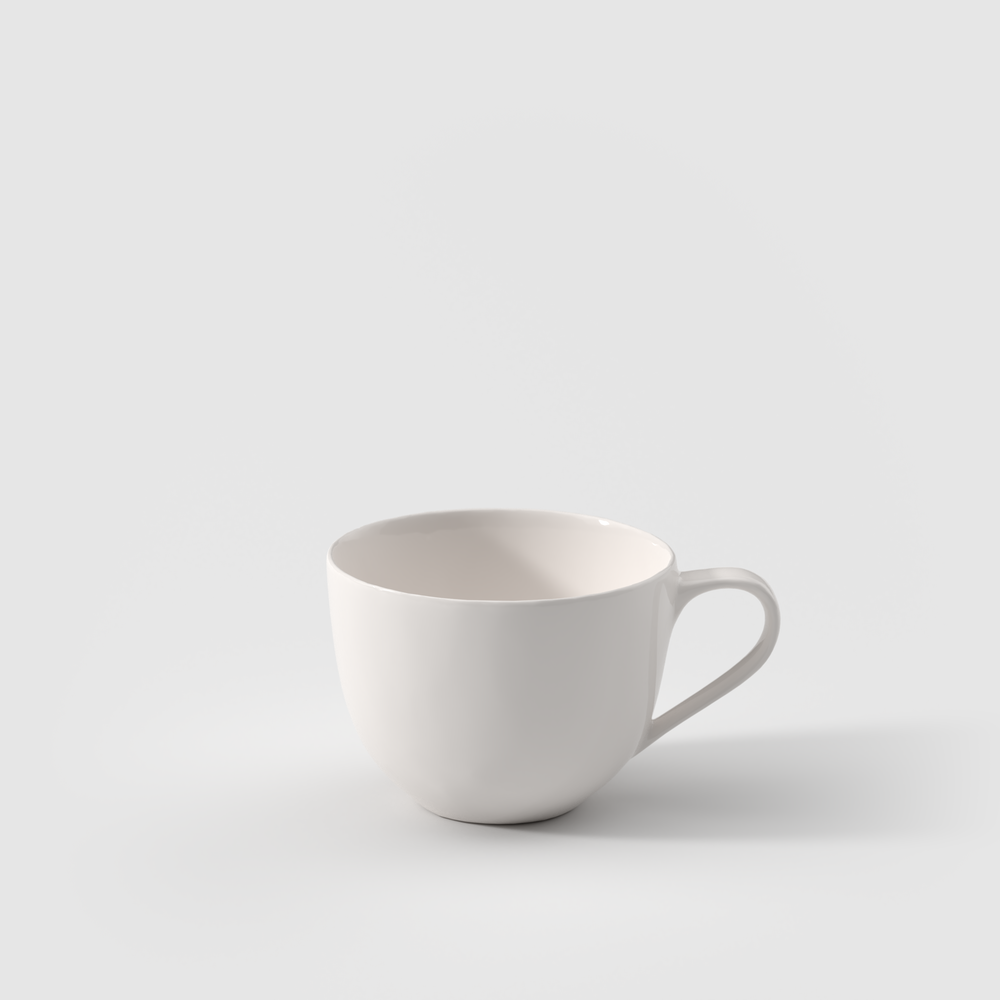 For Me Coffee cup - White, 5.5 oz, Premium Porcelain