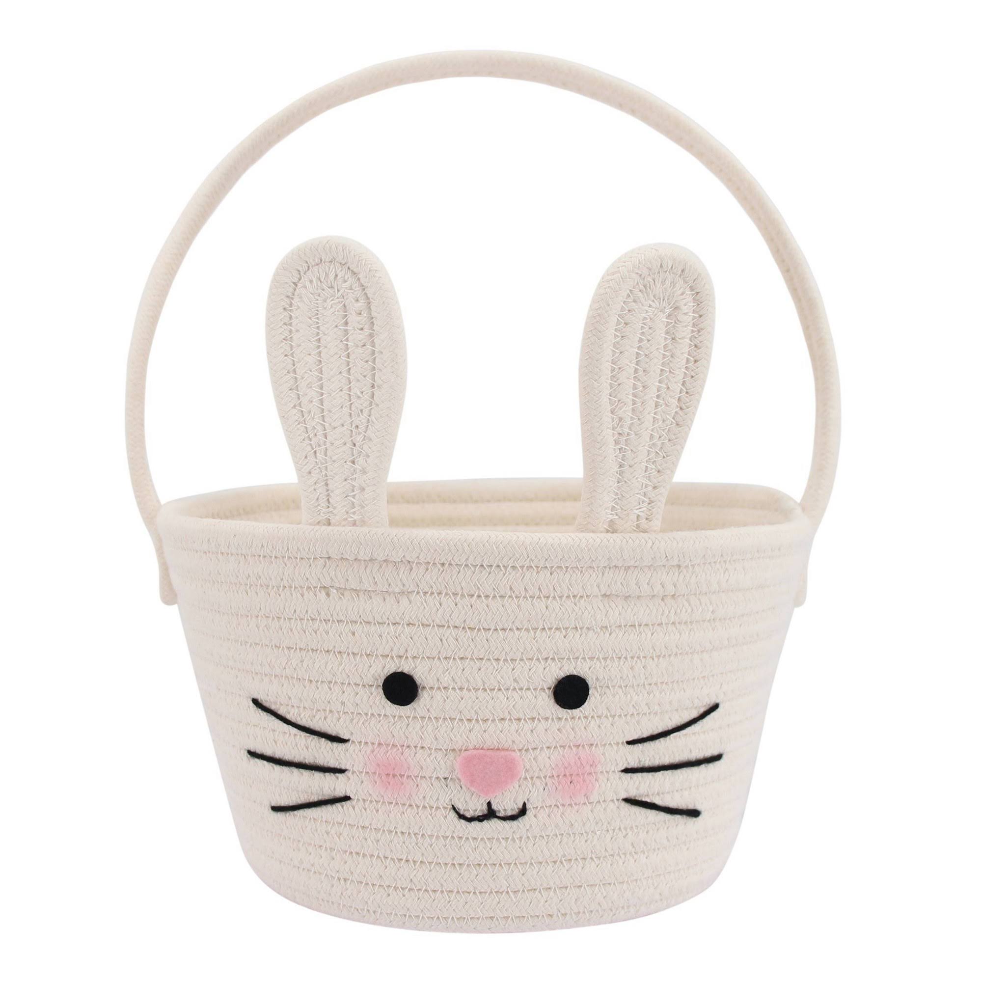 Spritz Circular Rope Decorative Easter Bunny Basket | Target