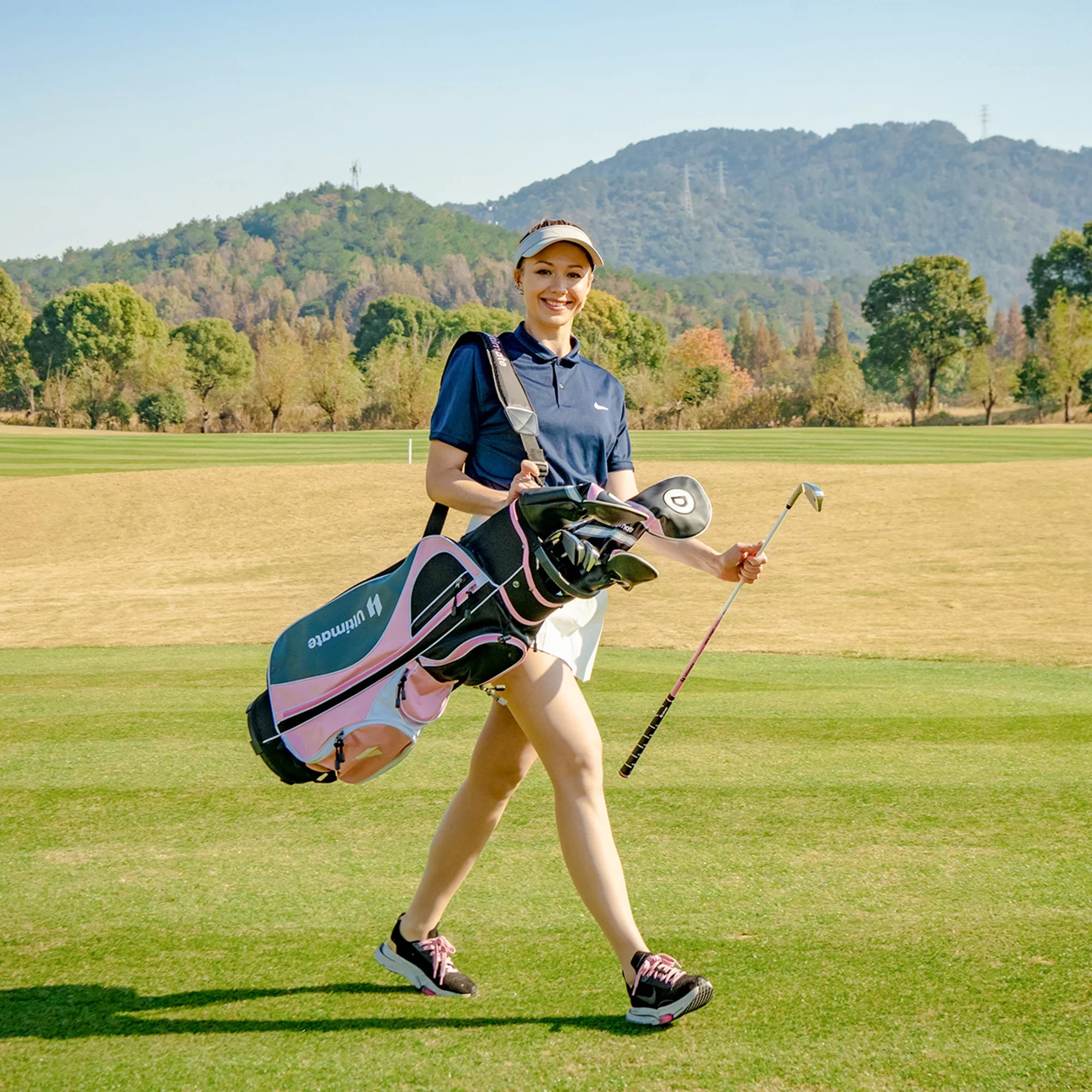 Ultimate Women’s Complete Golf Club Set Golf Club Package Set w/ Rain Hood, Right Hand Purple