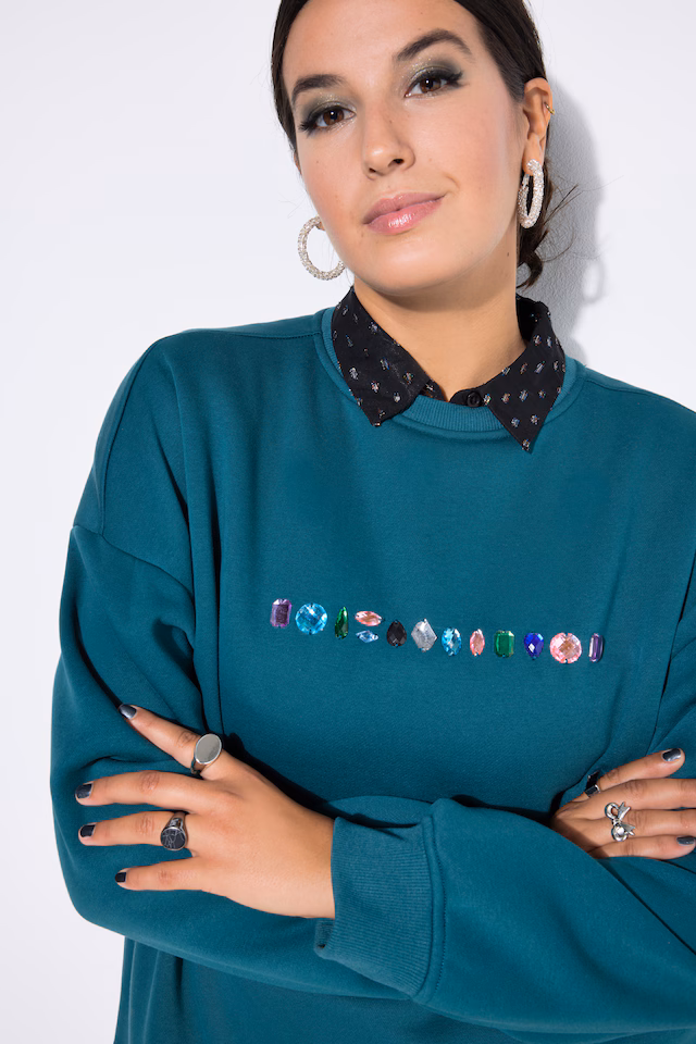Gemstone Detail Sweatshirt