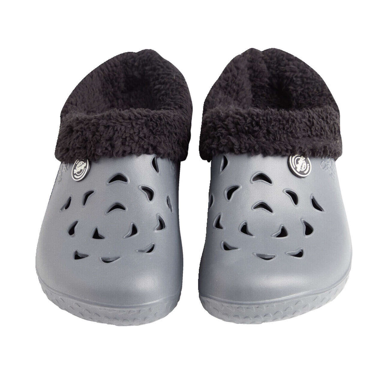 Sabots Hipps homme fourrés gris et noirs 44/45