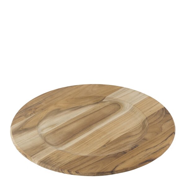 Wooden board tallerken 33 cm teak