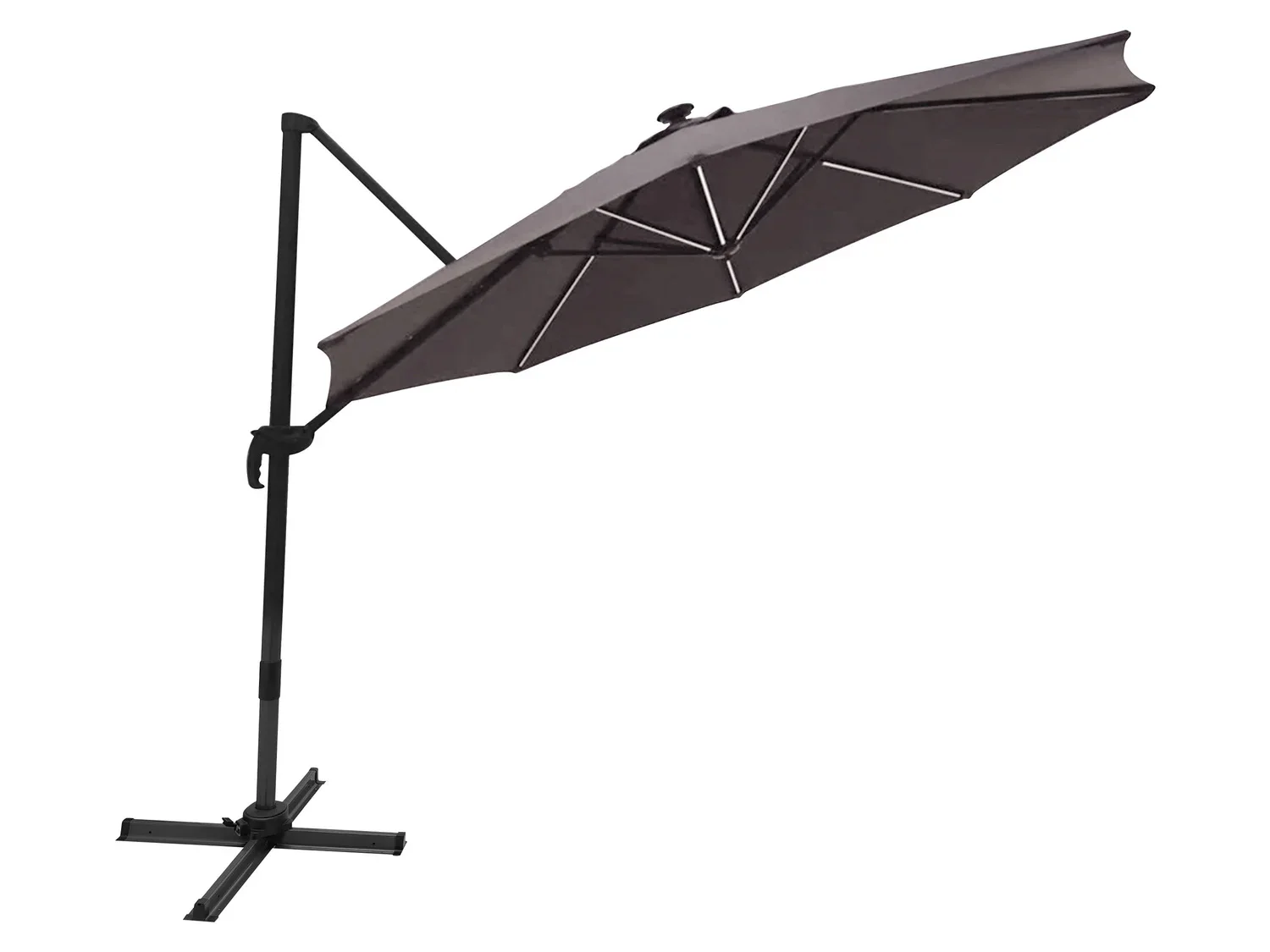 LIVARNO home Parasol dport avec clairage LED,  300 cm