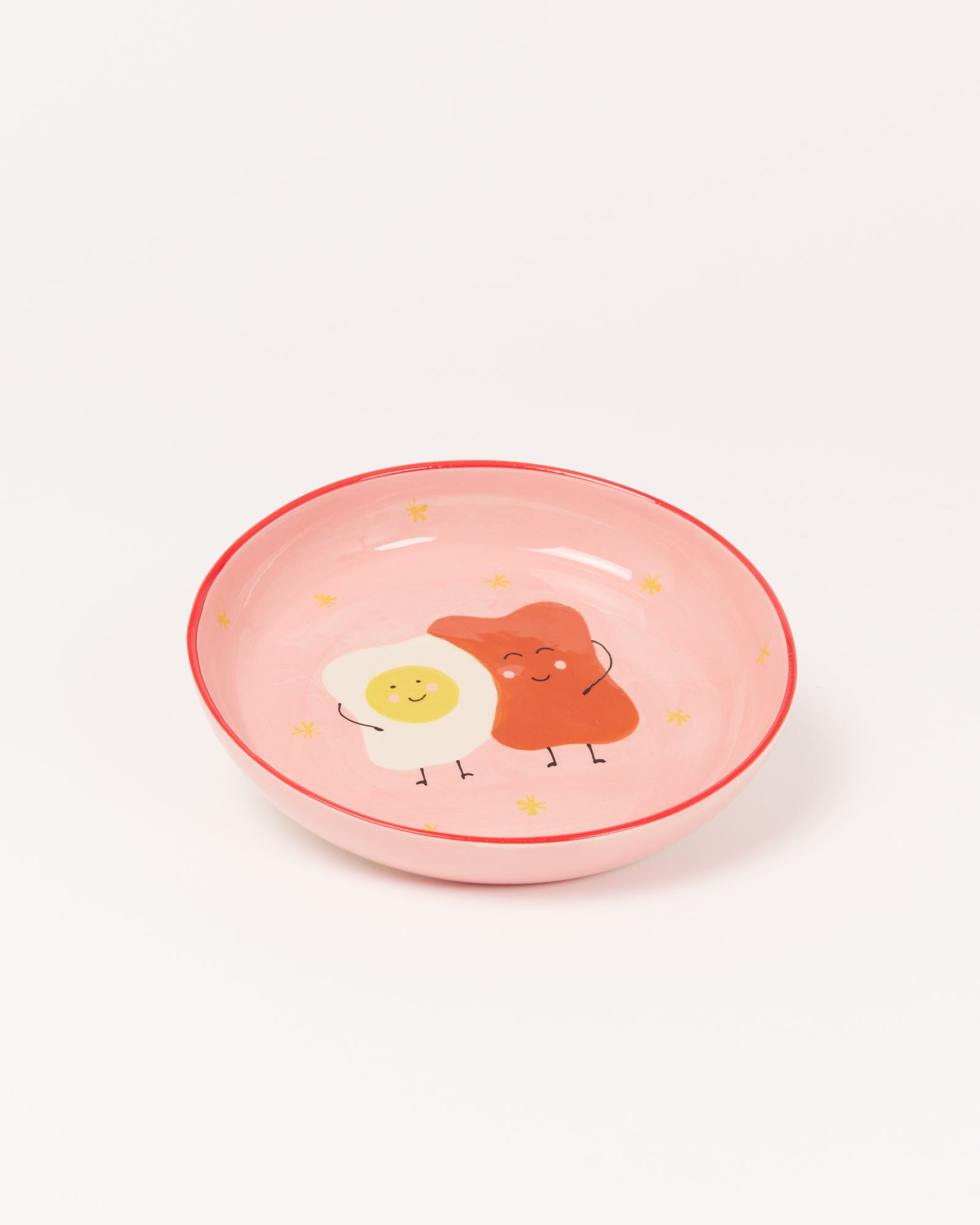 MIIO MIINI MODERN TOASTY PINK-RED PASTA PLATE