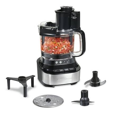 Hamilton Beach Stack & Snap Food Processor with Bowl Scraper, 10 Cup Capacity, Black, New, 70822f