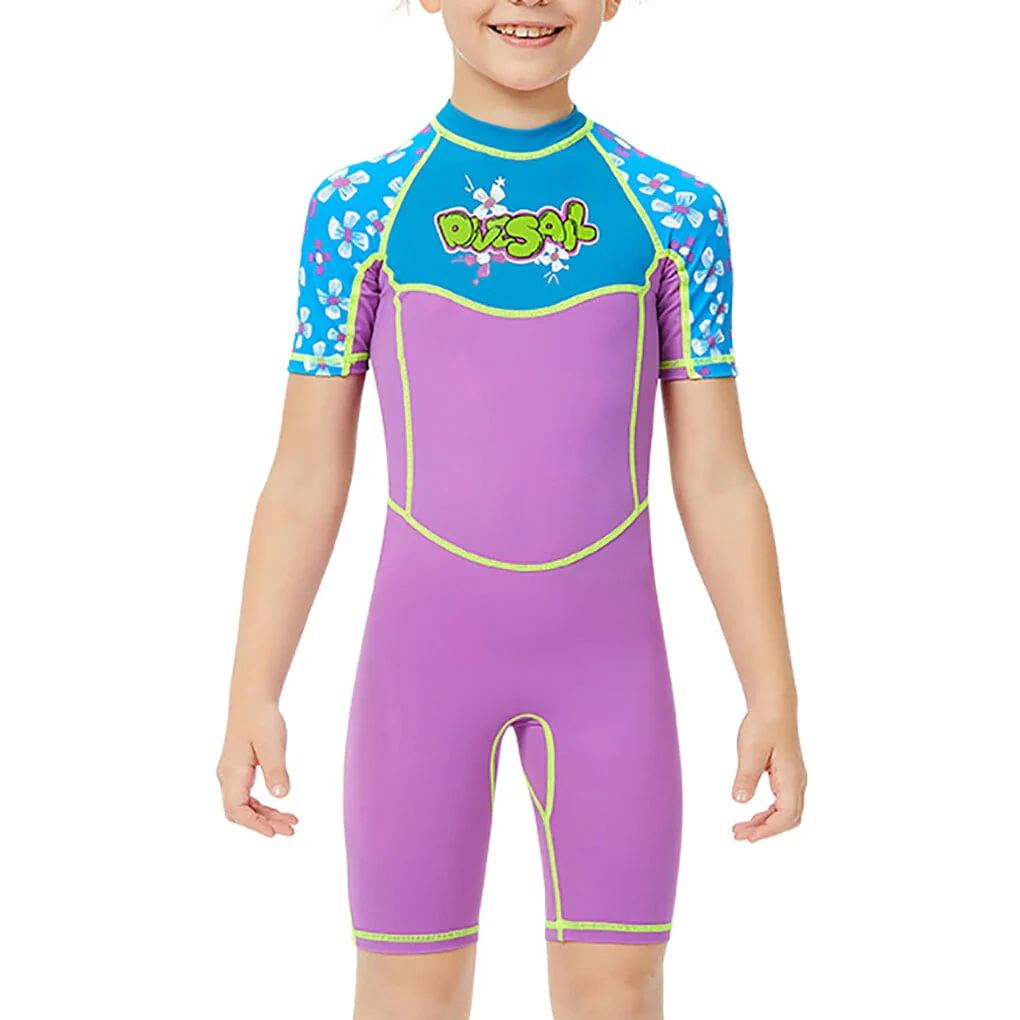 Wetsuits Diving Suit Kids Wetsuit Multiple Size for Snorkeling Surfing Purple L