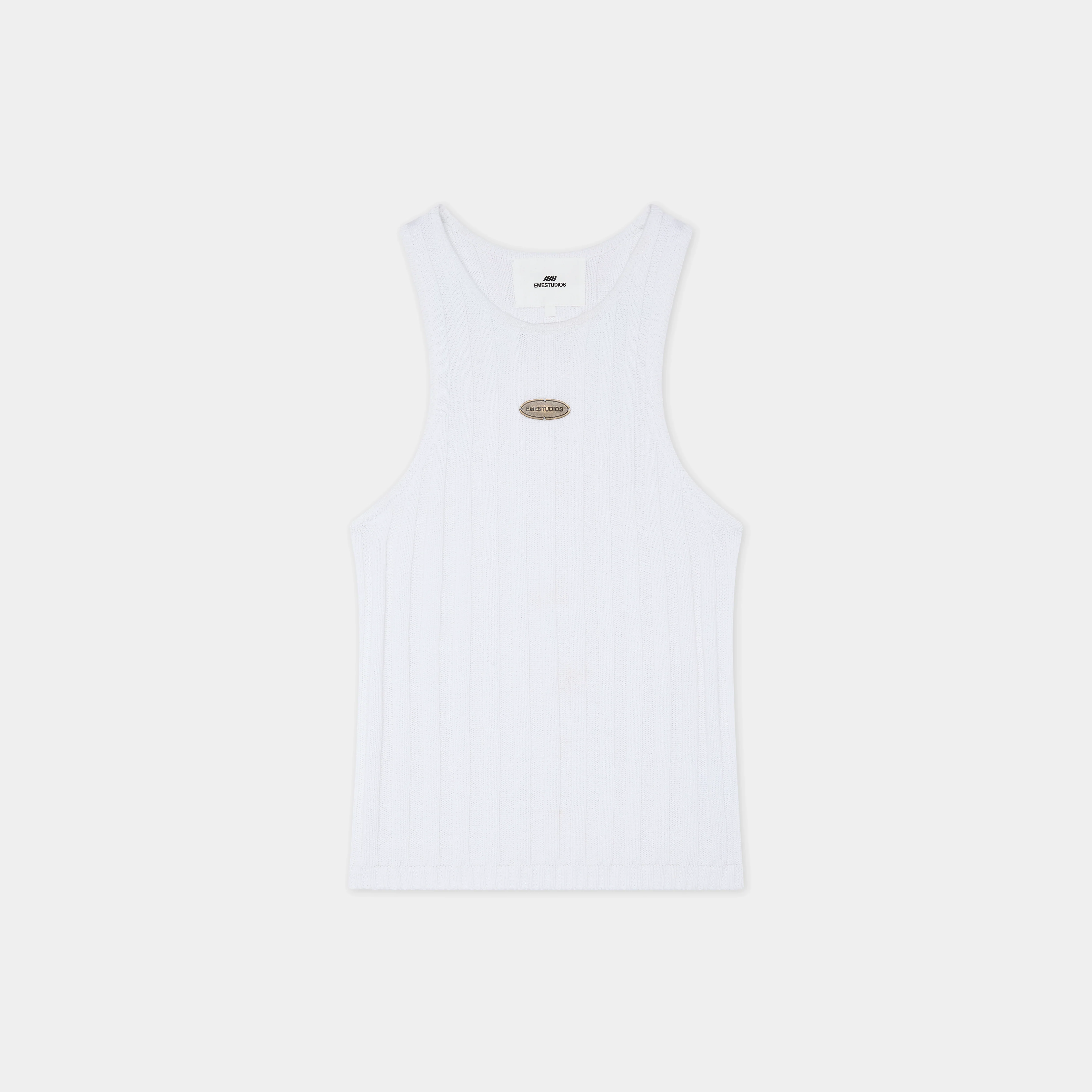 Rib Pearl Tank Top