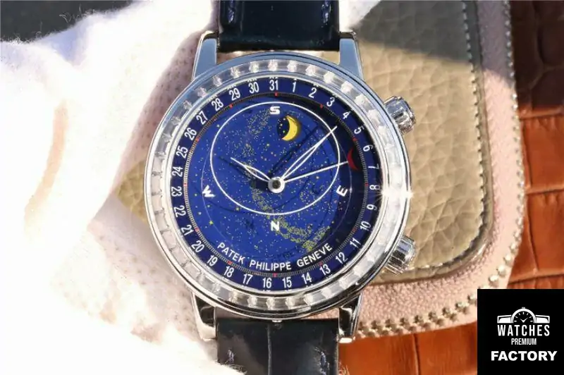 Patek Philippe Grand Complications Sky Moon Celestial 6102P-001 TWA Factory Blue Dial