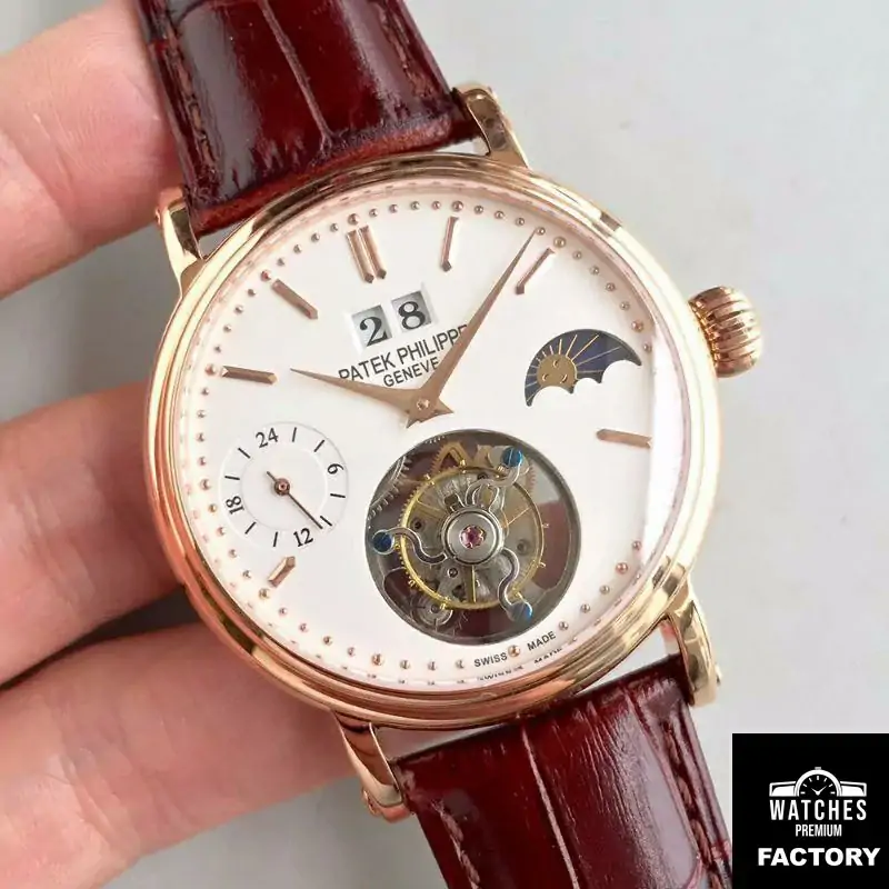 Patek Philippe Tourbillon Moonphase 24H Power Reserve White Dial