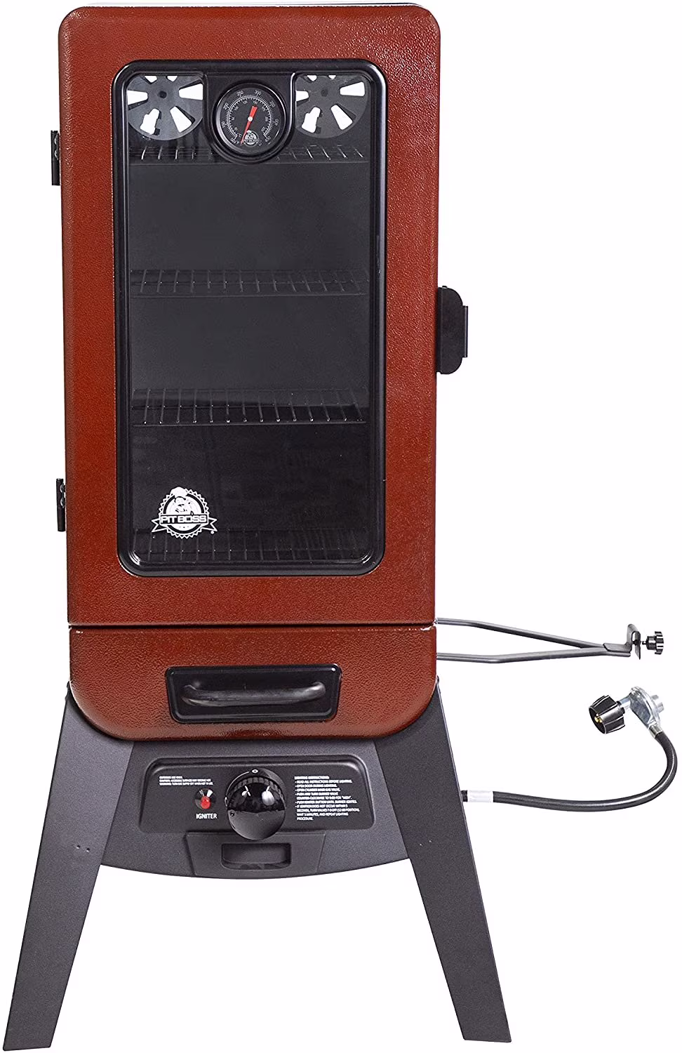 3-Series Gas Smoker in Red Hammertone PBV3G1