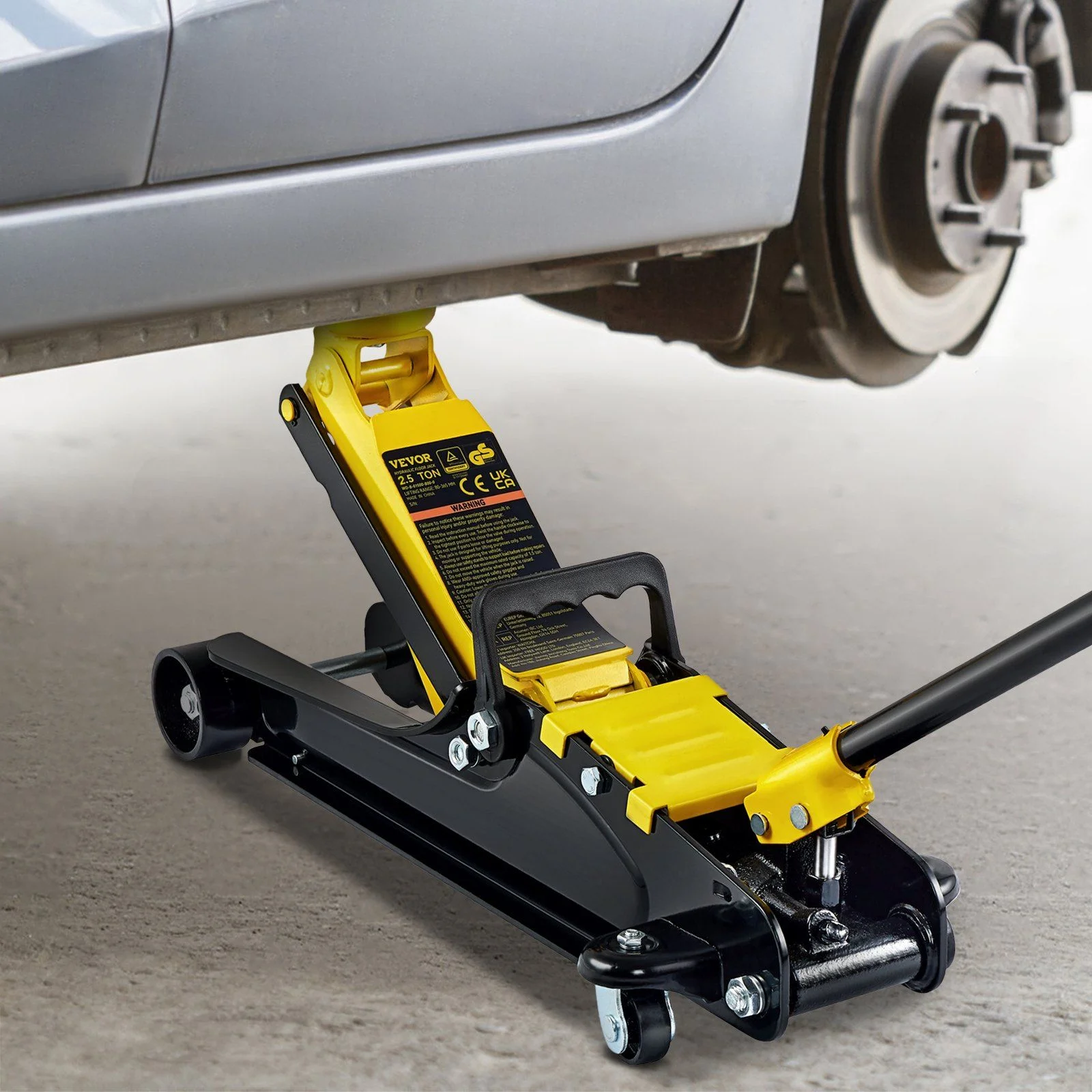 2.5 Ton Low Profile Floor Jack Heavy Duty Steel Hydraulic Pump for Cars SUVs - Image 9