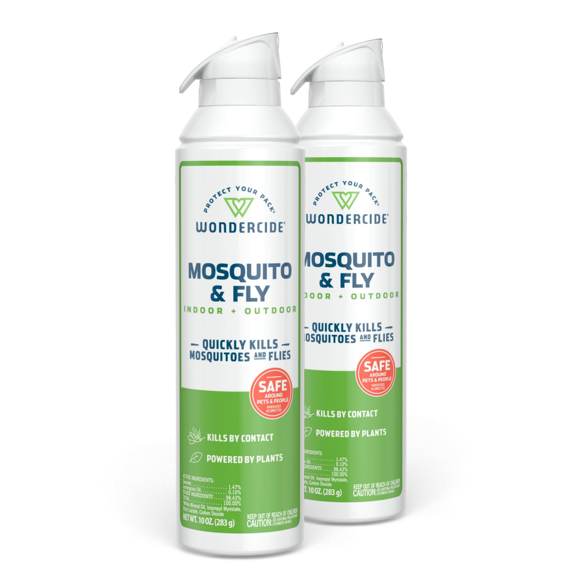 Wondercide - Mosquito and Fly Aerosol Spray - Fly, Gnat, Flying Bug, Mosquito Killer with Natural Essential Oils - Quick Kill for Outdoor and Indoor