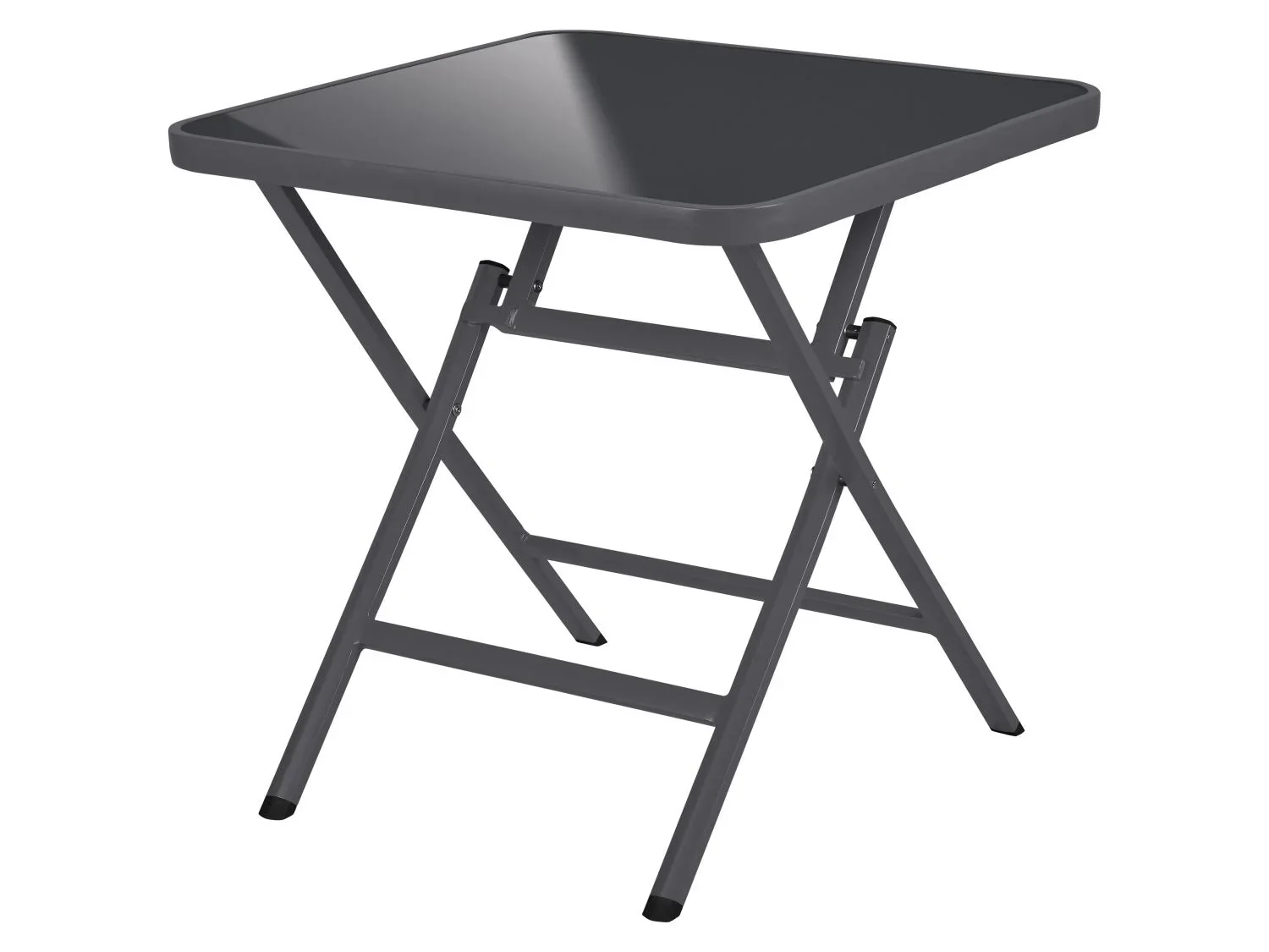 LIVARNO Table en aluminium Houston / Toronto, 70 x 70 x 70 cm