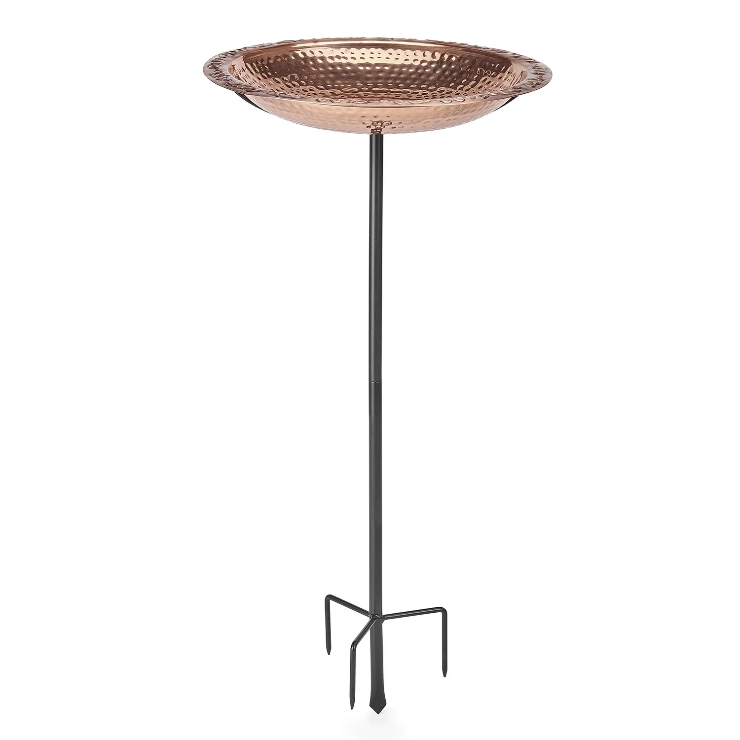 Pure Copper 18 Bird Bath on Garden Pole by Good Directions