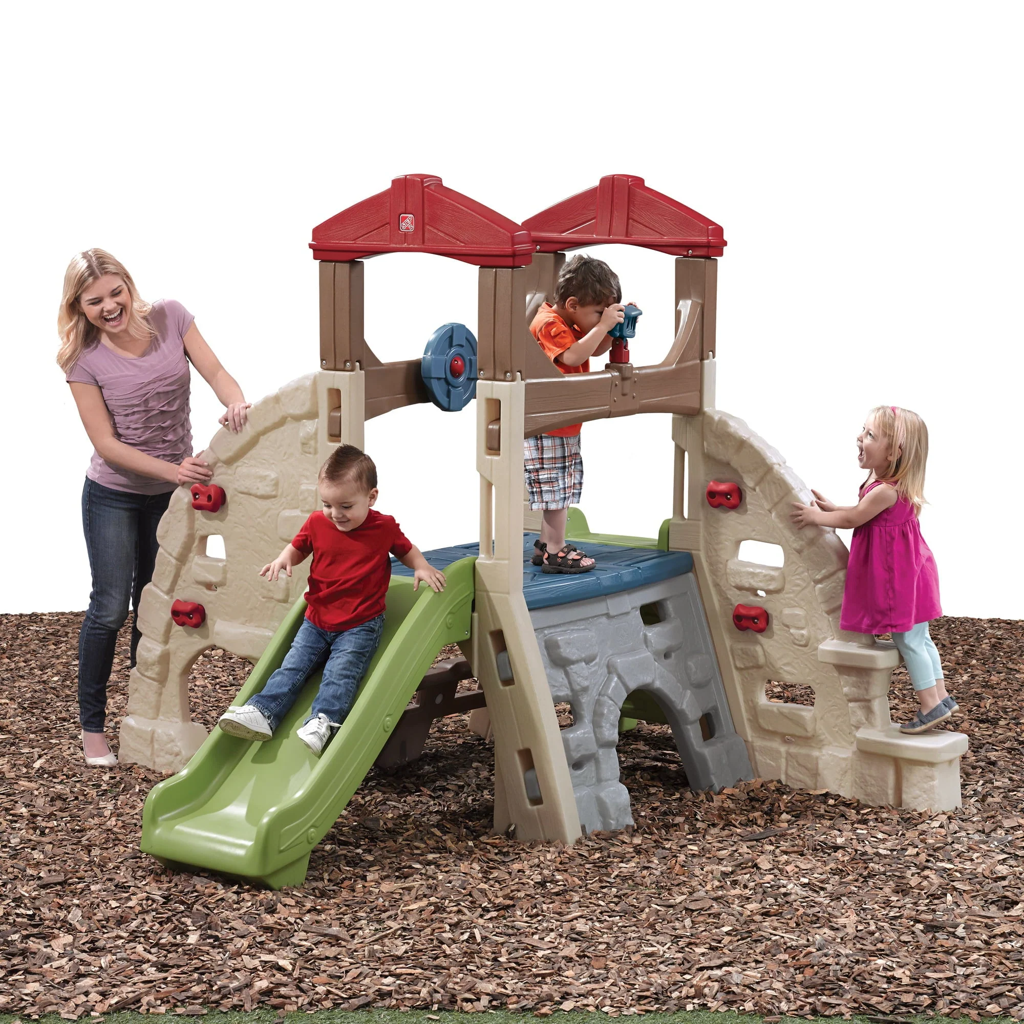 Alpine Ridge Kid Climber and Slide Outdoor Toddler Playground - Image 8