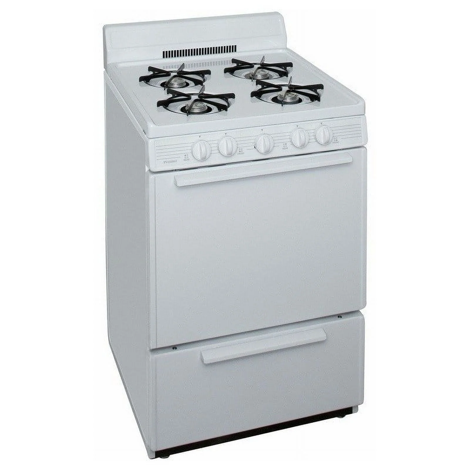 SCK100OP 24 Inch Freestanding All Gas Range with Open 3 cu. ft. Total Oven Capacity in White - Image 3