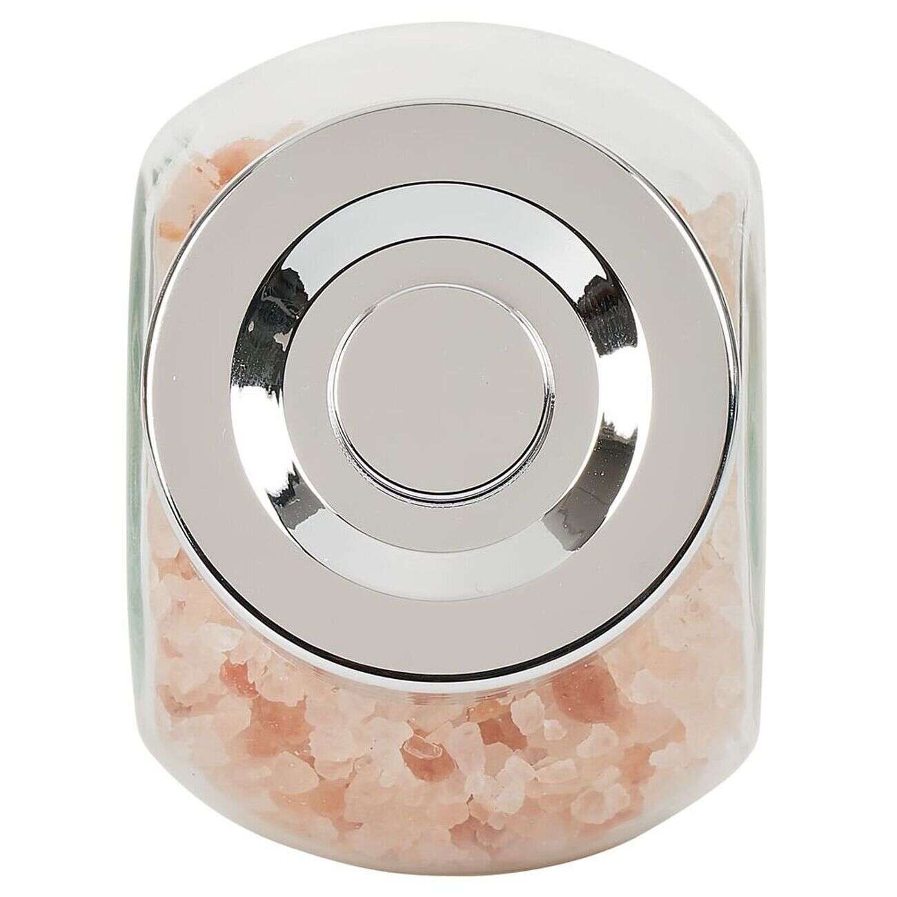 Bocal en verre incliné 200ml avec couvercle en plastique à visser x2