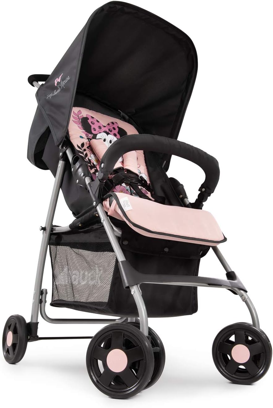 hauck Sport Carrito Bebe, Silla de Paseo Ligera desde el Nacimiento jusqu'à 18 kg, Carro Plegable Ultraligero, Inclinable, Carro Bebe, Cesta Grande, Minnie Rosa