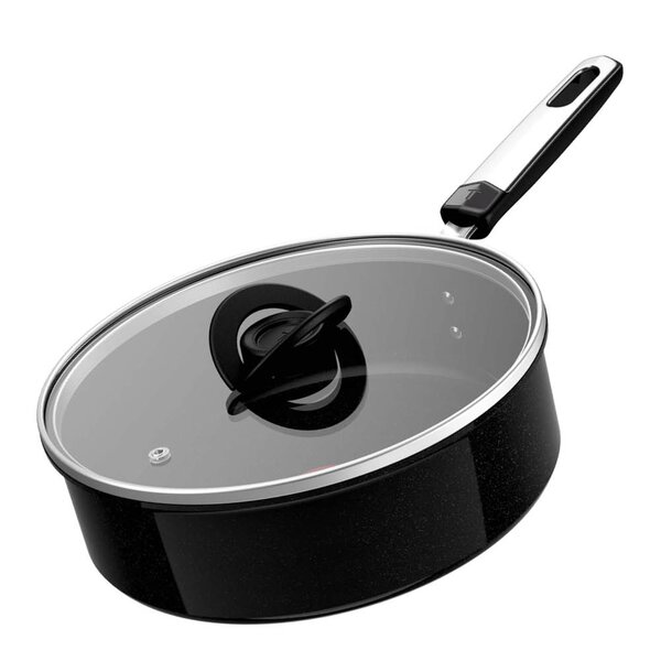 Exceptional Ceramic sautépanne m/lokk 24 cm svart