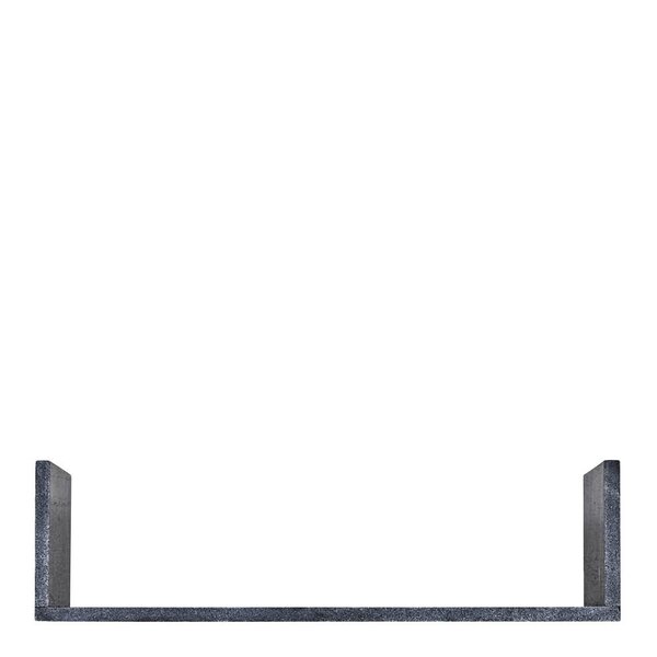 Marr hylle i marmor 50x14x14 cm svart