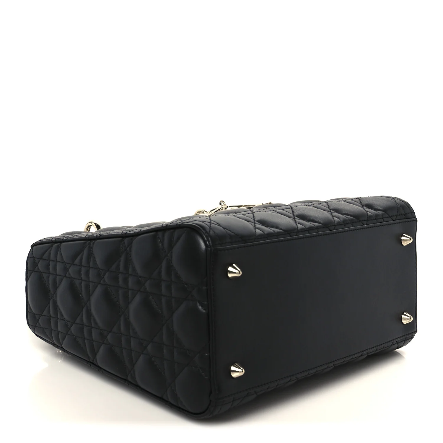 Lambskin Cannage Medium Lady Dior Black