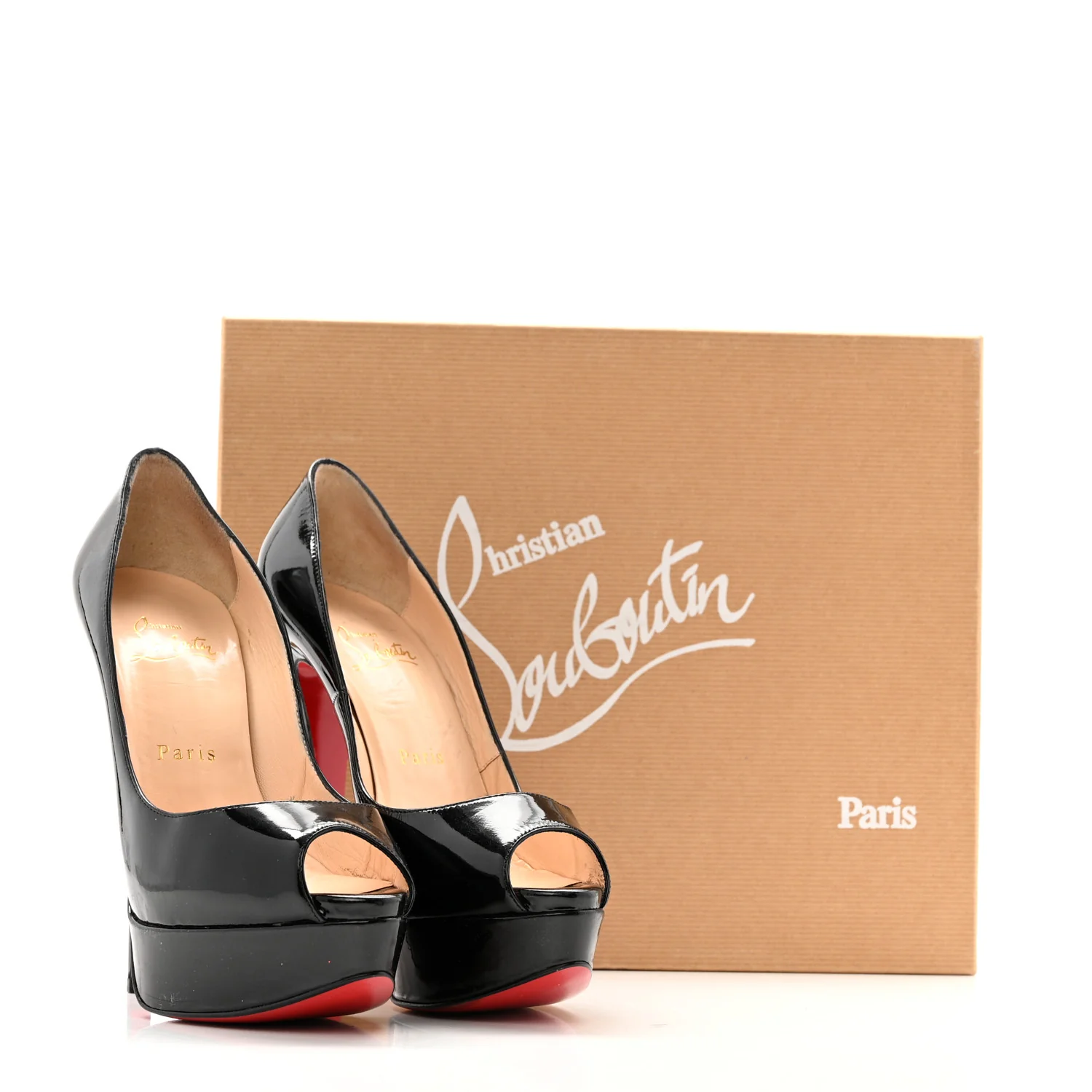 Patent Lady Peep 150 Pumps 37 Black