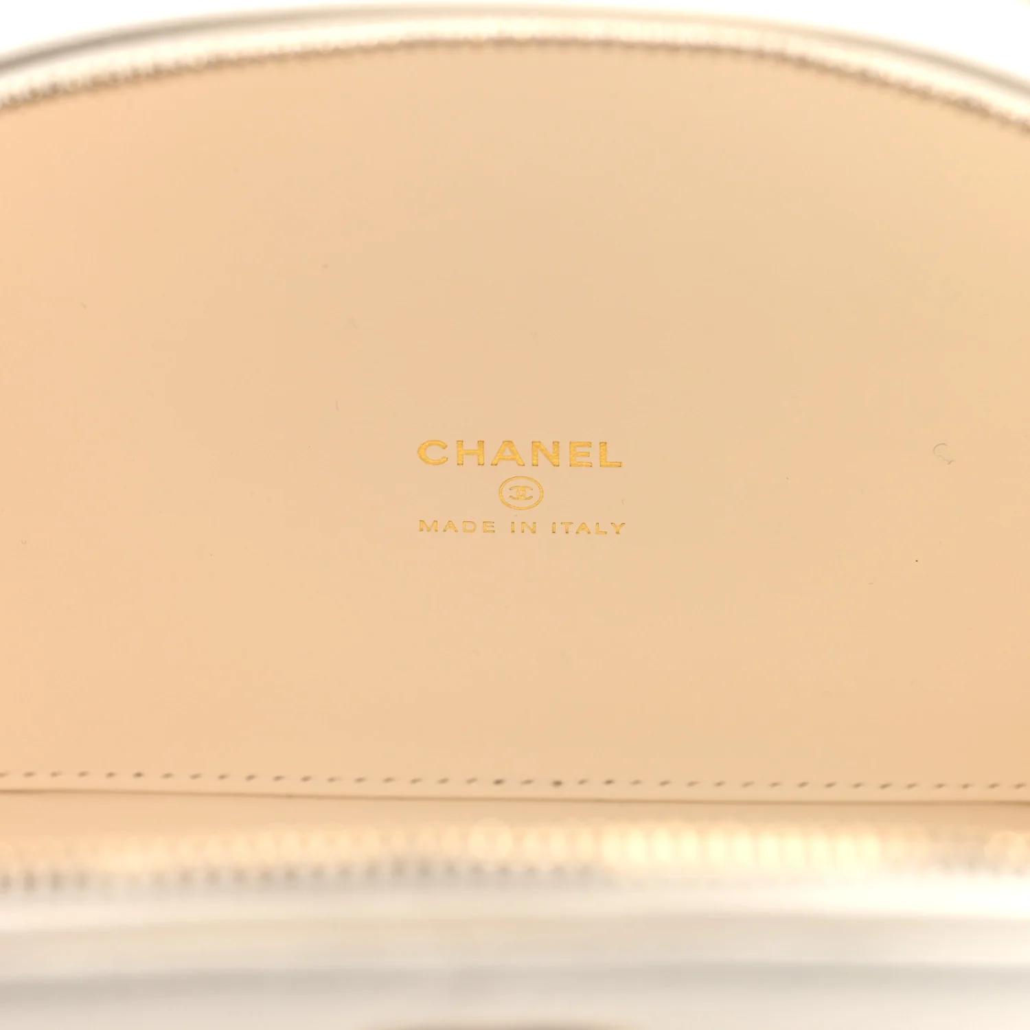 Grained Calfskin Quilted Top Handle Chain Clutch White
