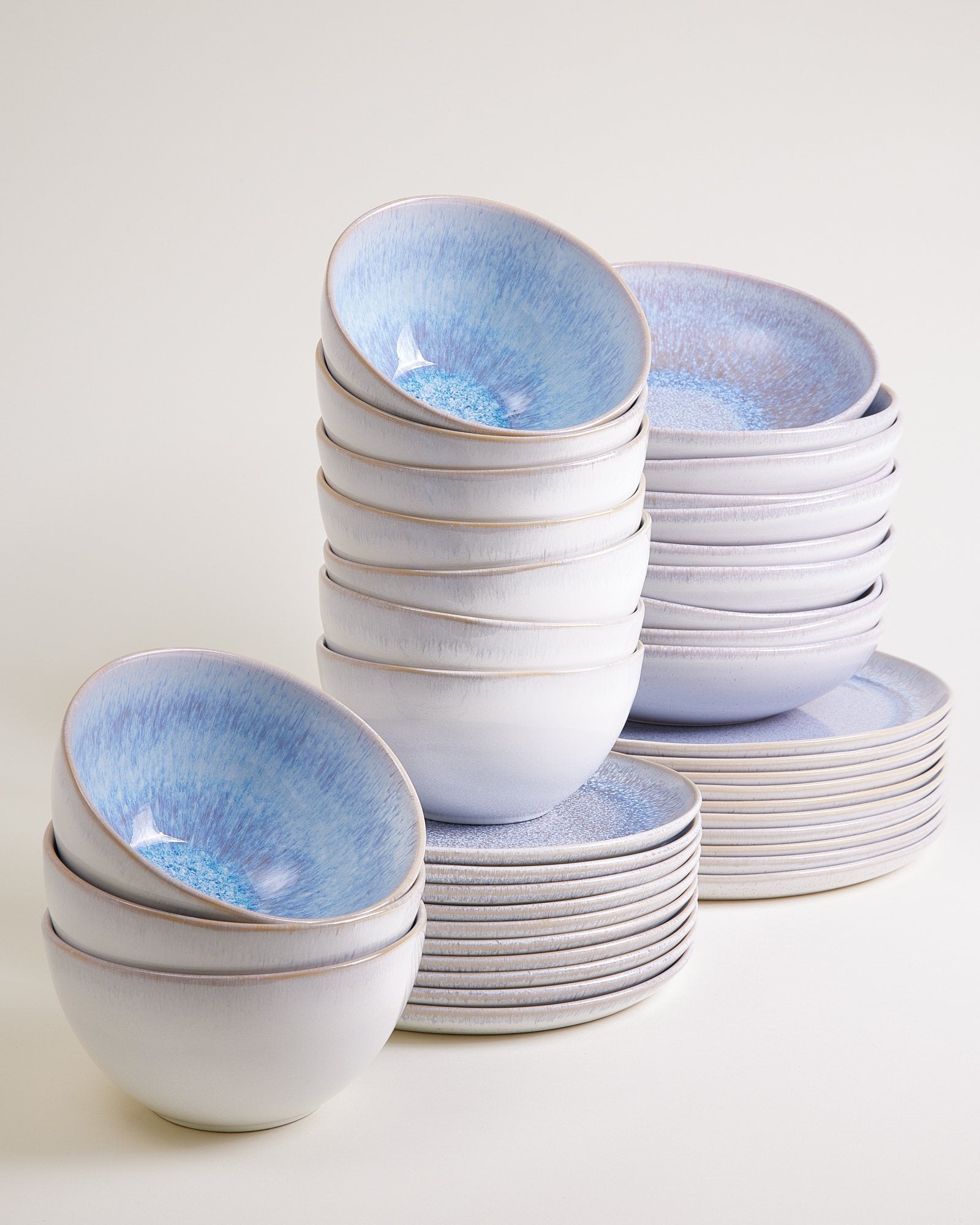 MELIDES - TABLEWARE SET STONEBLUE 40 PIECES