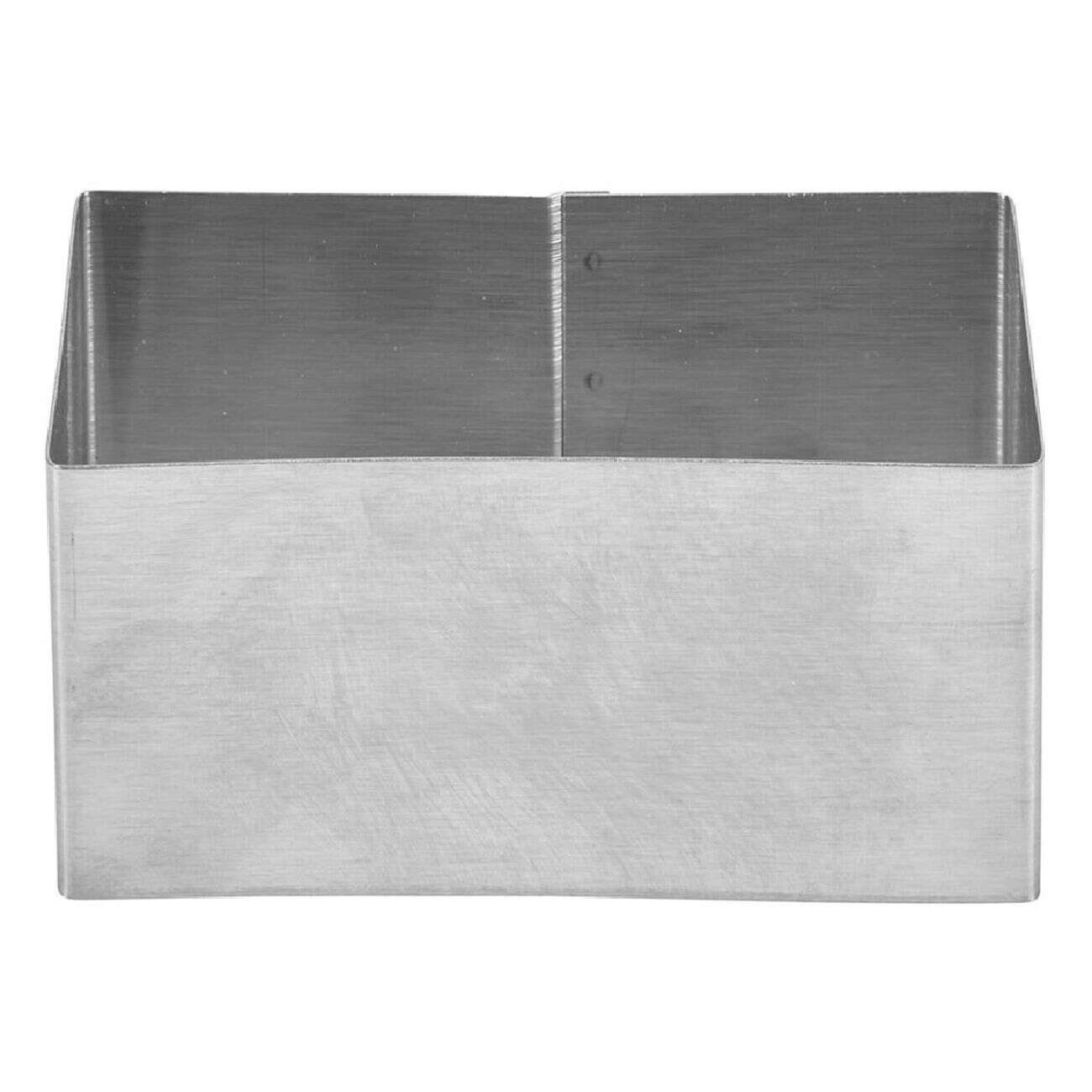 Rectangle de présentation en inox