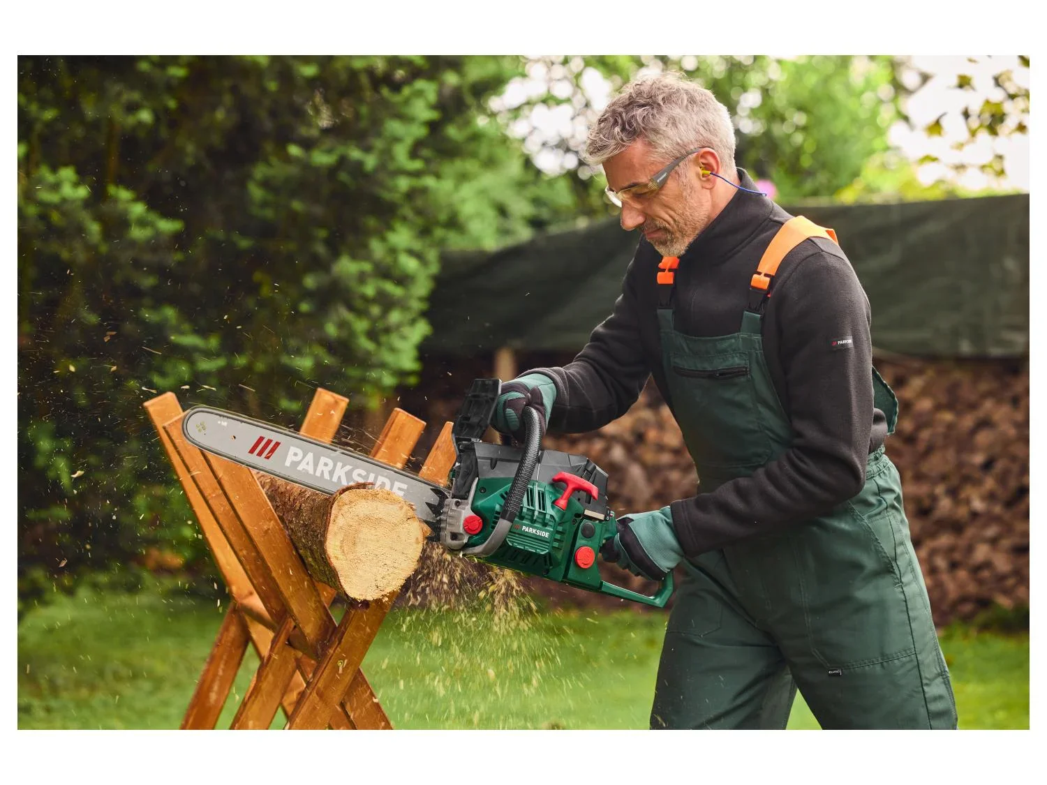 PARKSIDE Trononneuse  essence PBKS 53 C3, guide 52 cm, 53 cm