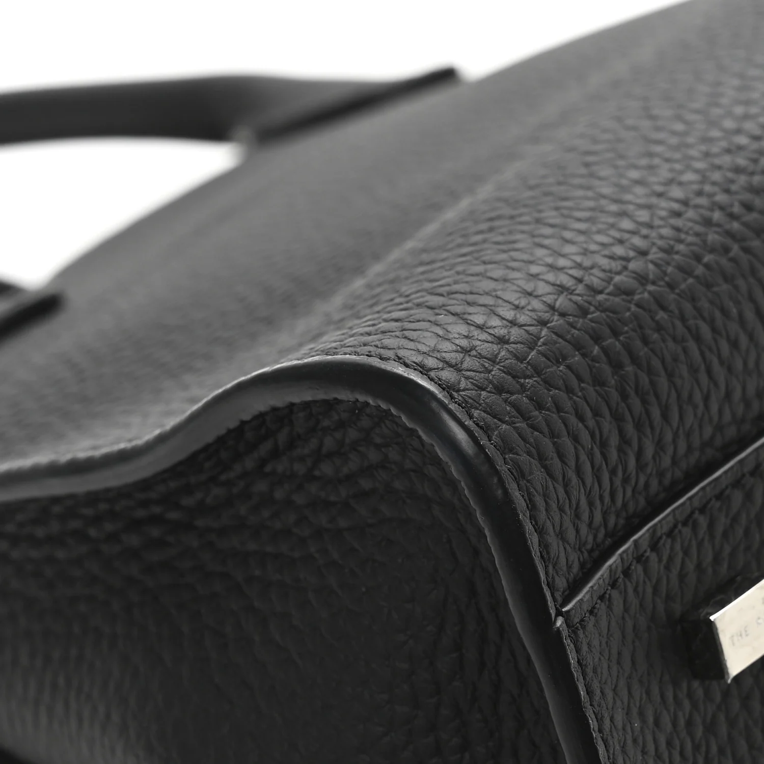 Grained Calfskin Soft Margaux 10 Bag Black