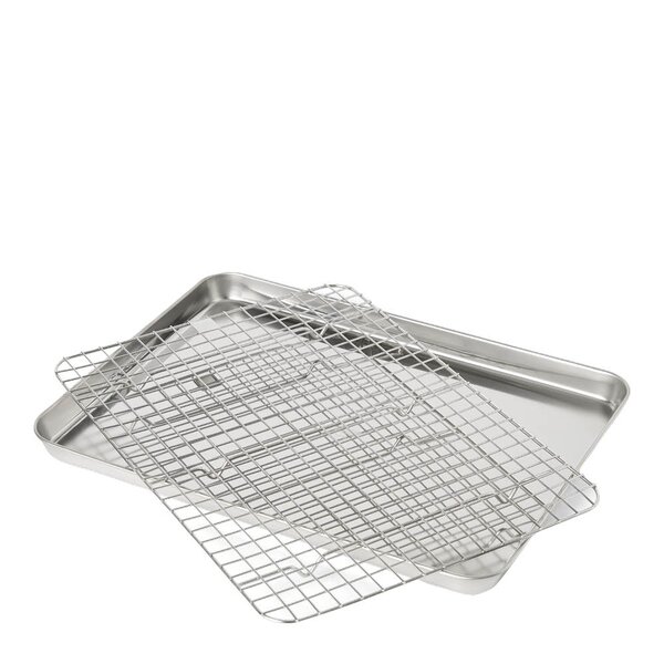 Gastroform med rist 40,5x30,5 stål