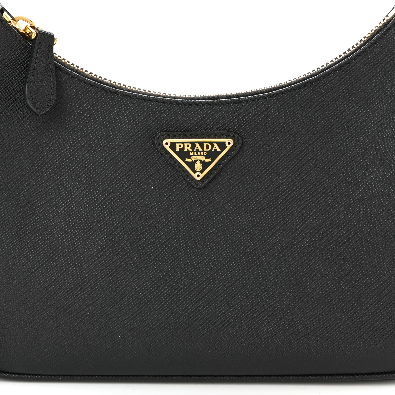 Saffiano Lux Re-Edition 2005 Shoulder Bag Black