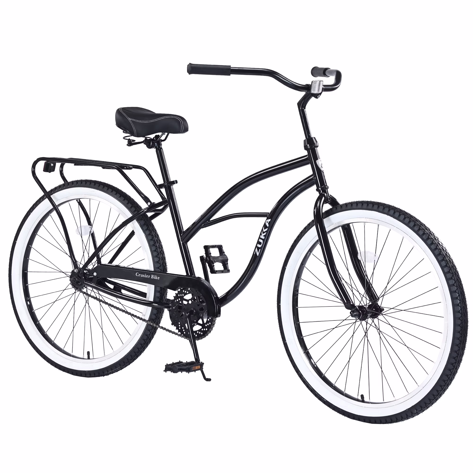 Single Speed Bicycles 26"Inch,Steel Frame,Wide Wheels for Stability,Rear Coaster Brakes,Multiple Colors Men'S Beach Cruiser Bike,Silver+Grey Steel Fitness Sports Sports Outdoor Bikes(17#Silver+Grey,Steel) - Image 3